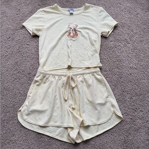 Together Cream Ribbed Knit Top